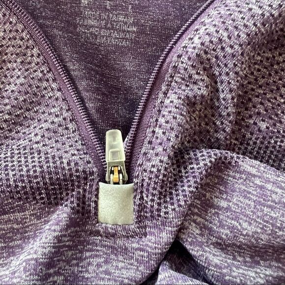 Champion Vapor Moisture Wicking Purple Fitted Quarter Zip  Pullover Size… - Picture 7 of 8